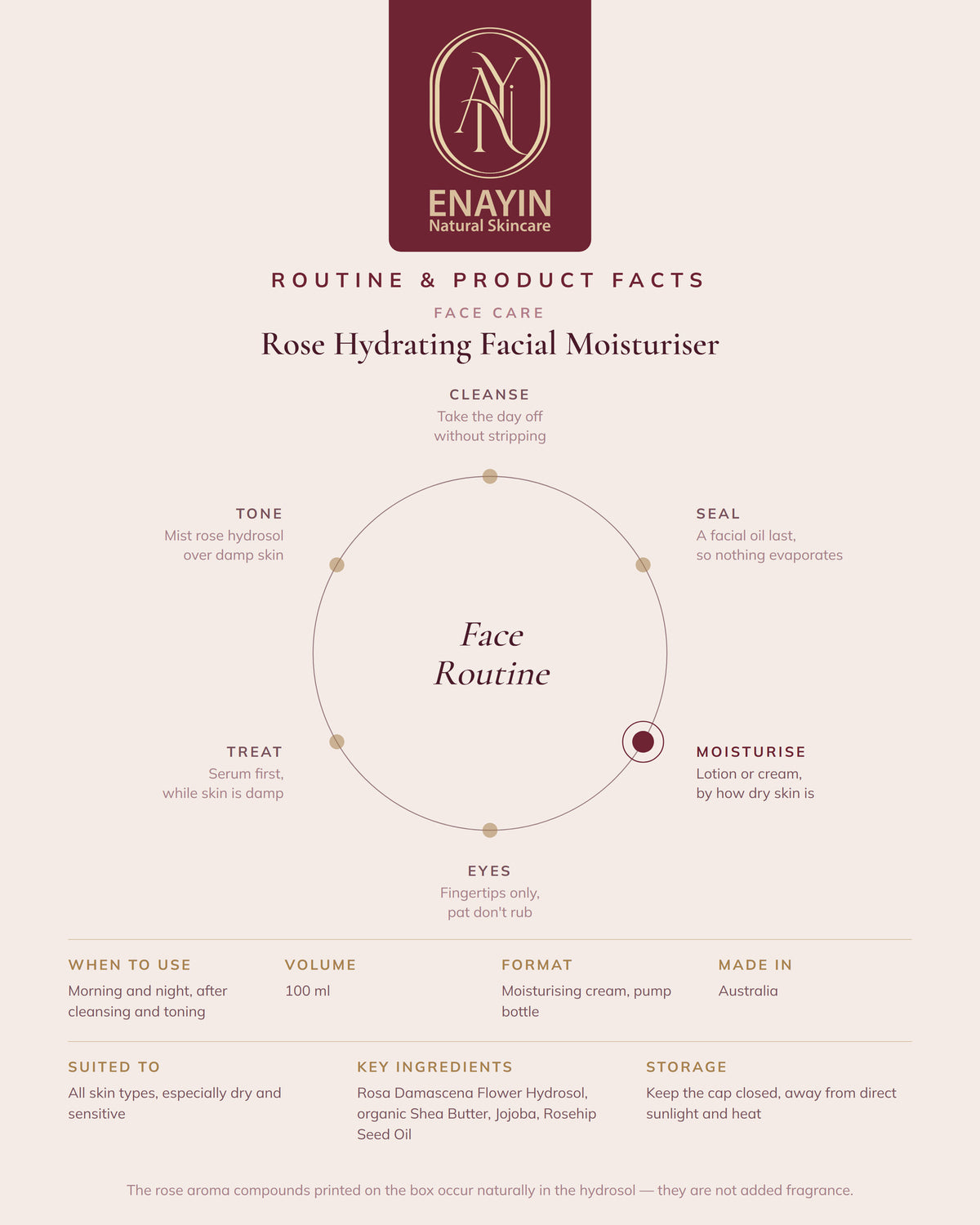 Rose Hydrating Facial Moisturiser